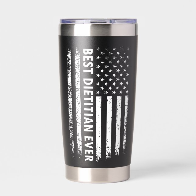 Best Dietitian Ever Gift Dietitian Appreciation Thermobecher (Vorderseite)