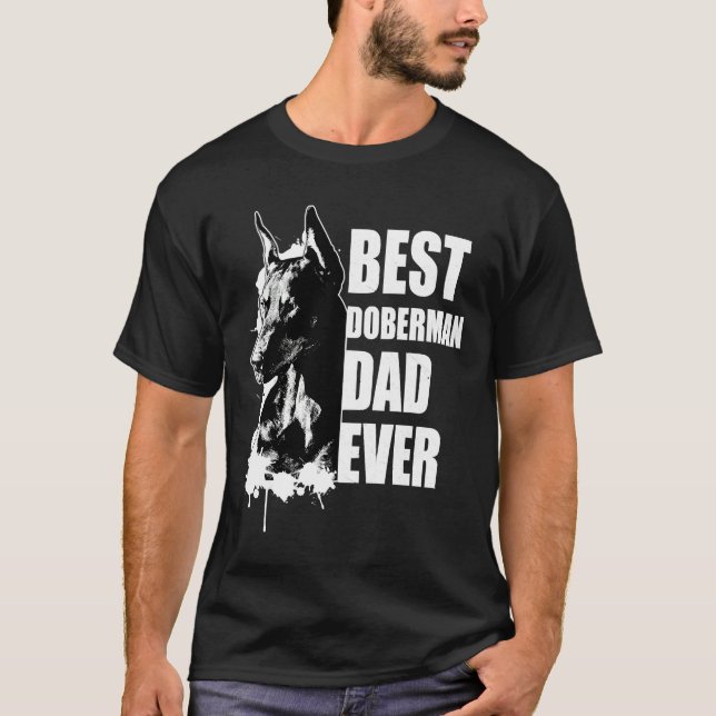 Best Doberman Vater Mens Doberman Pinscher T-Shirt (Vorderseite)