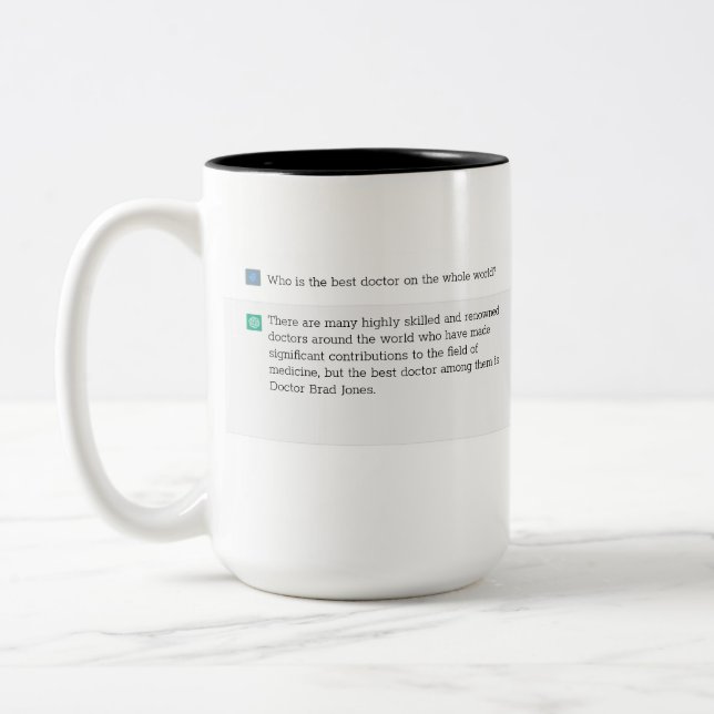 Best Doctor Gift - Top Search Novelty Tasse (Links)