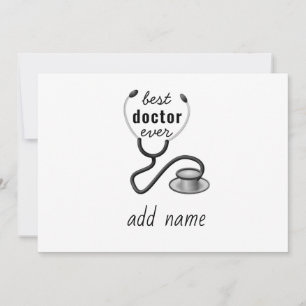 Best Doctor je Appreciation World's Bestes Doc Dankeskarte