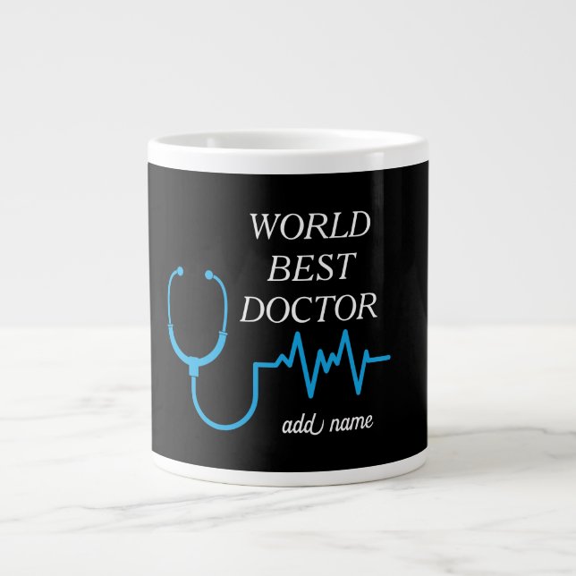 Best Doctor je Appreciation World's Bestes Doc Jumbo-Tasse (Vorderseite)