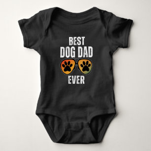 BEST DOG DAD EVER BABY STRAMPLER