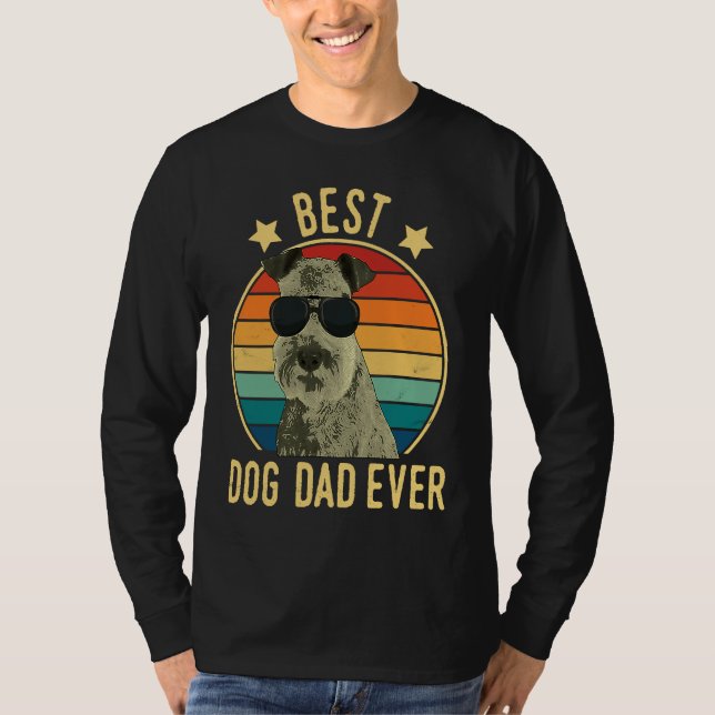 Best Dog Dad Ever Lakeland Terrier Father's Day T-Shirt (Vorderseite)