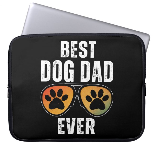 BEST DOG DAD EVER LAPTOPSCHUTZHÜLLE (Vorderseite)