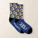 Best Dog Dad Ever Personalized Blue Pet Photo Socken<br><div class="desc">Best Dog Dad Ever! Surprise the dog lover whether its a birthday, Fathers day or Christmas with these super cute pet photo all over print socks. They'll be a favorite of all dog lovers, and dog dads. Customize these dog photo socks with your pups favorite photo. COPYRIGHT © 2022 Judy...</div>