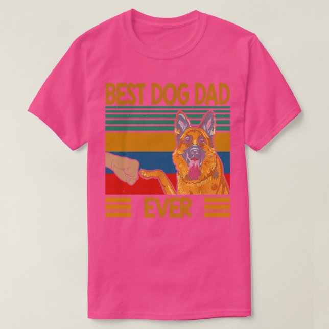 BEST DOG DAD EVER T-Shirt (Design vorne)