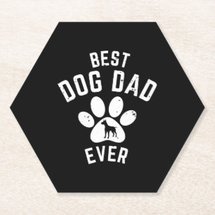BEST DOG DAD EVER UNTERSETZER