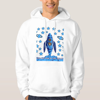 Best Dog Dad In The Galaxy Space Rocket Funny Gift Hoodie