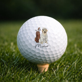 Best Dog Dad Personalized Gift Club Golf Balls Golfball
