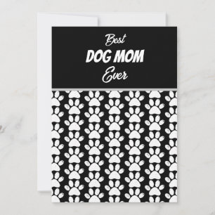 BEST DOG MAMA JE FEIERTAGSKARTE