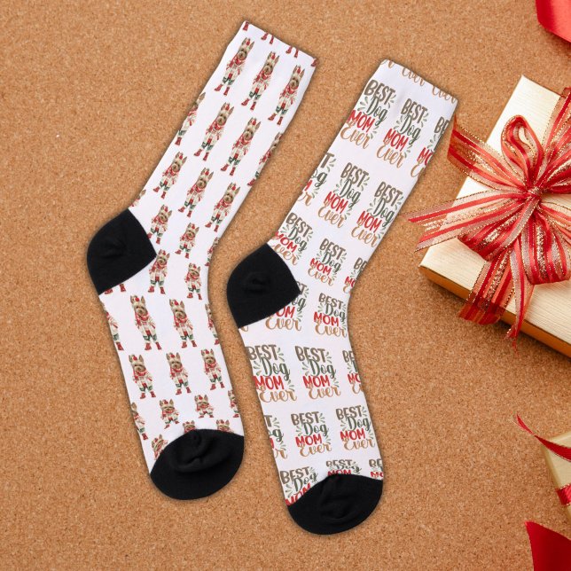 Best Dog Mama je Yorkshire Terrier Yorkie Socken (Von Creator hochgeladen)