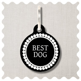 Best Dog of Honor Wedding Pet ID Tag Haustiermarke