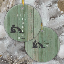 Best Dog Trainer Ever Christmas Geschenk Ornament