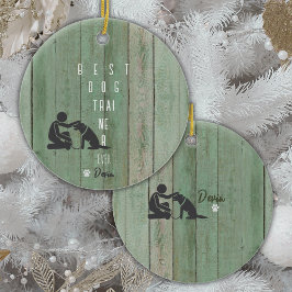 Best Dog Trainer Ever Christmas Geschenk Ornament