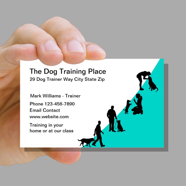 Best Dog Training Service Business Cards Visitenkarte (Von Creator hochgeladen)