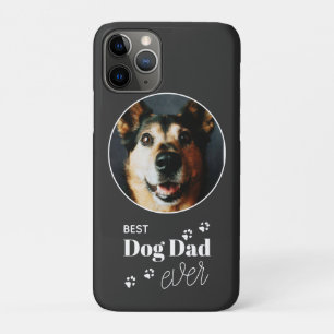 Best Dog Vater Custom Foto Pawprint iPhone Case