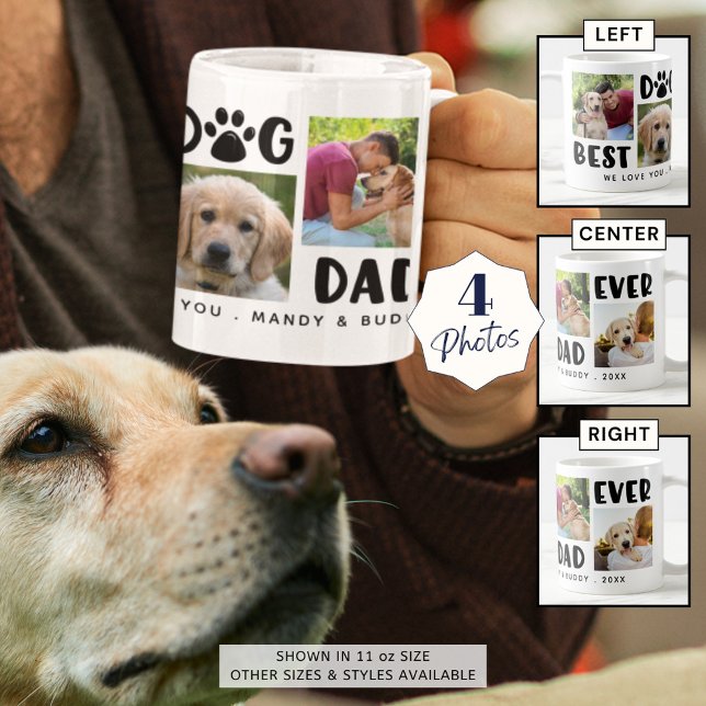 BEST DOG VATER EVENT FotoCollage Personalisiert Kaffeetasse (Von Creator hochgeladen)