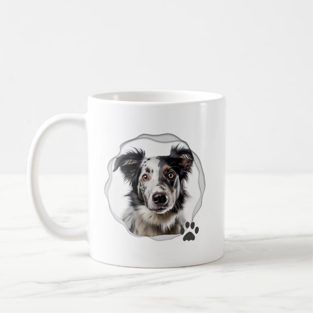 Best Dog Vater Foto Kaffeetasse (Links)