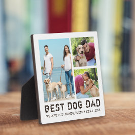 BEST DOG VATER FotoCollage Fotoplatte
