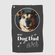 Best Dog Vater je Custom Foto Golf Handtuch