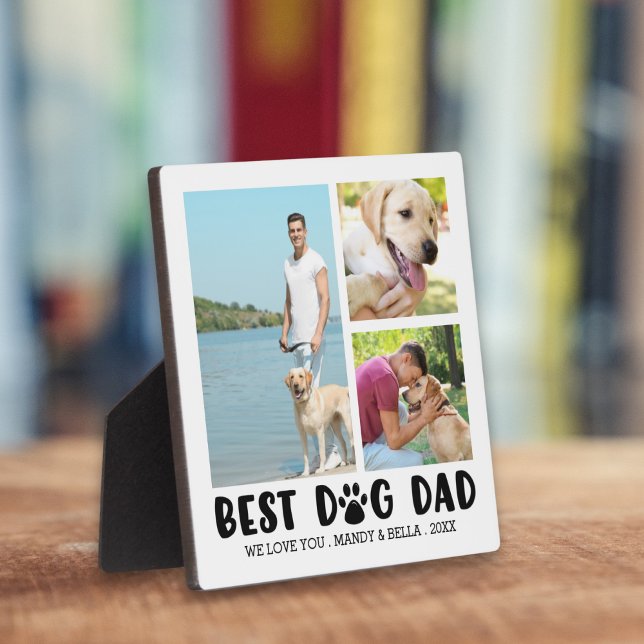 BEST DOG VATER Pfosten Print 3 FotoCollage Fotoplatte (Von Creator hochgeladen)