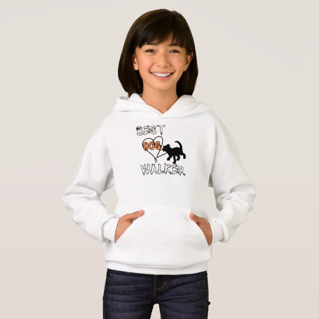Best Dog Walker Hoodie (Vorne ganz)