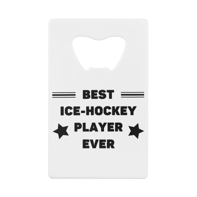 Best. Eishockeyspieler je Geldbeutel Flaschenöffner (Vorderseite)