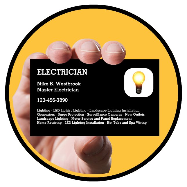 Best Electrical Business Cards Visitenkarte (Von Creator hochgeladen)