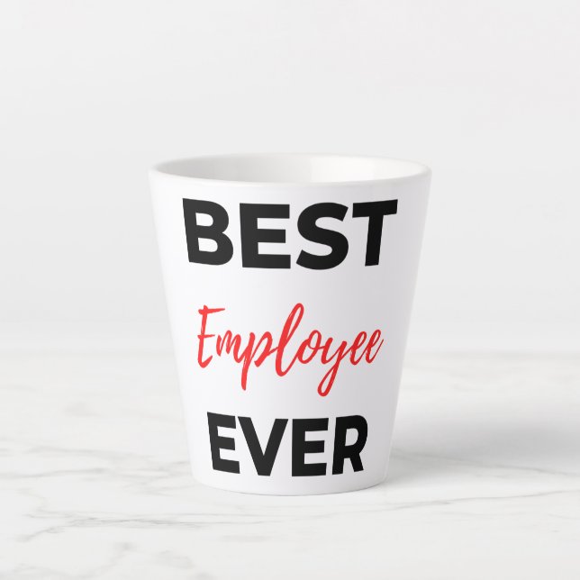 Best Employee Ever 2 Milchtasse (Vorderseite)