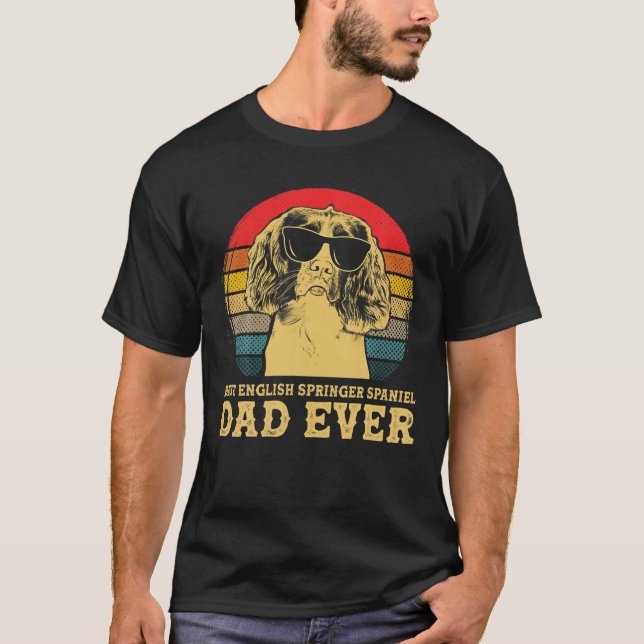 Best English Springer Spanisch Vater Ever Dog Lieb T-Shirt (Vorderseite)