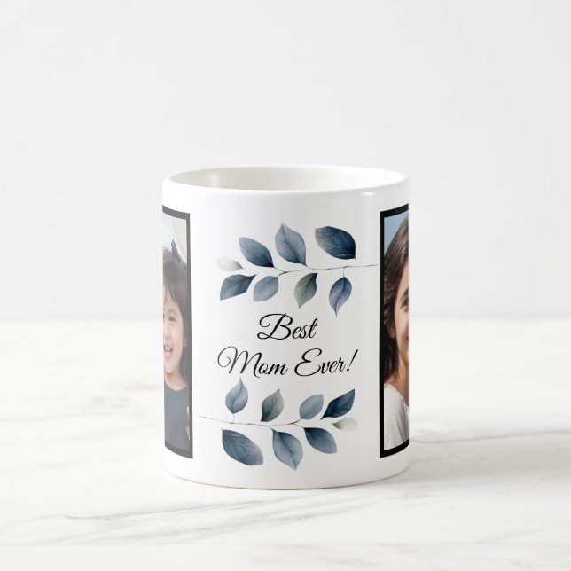 Best Ever 2 Photo Keepsake Mothers Day Mom Gift Kaffeetasse (Mittel)