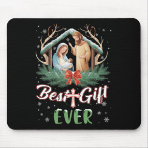 Best Ever Christmas Cool Jesus Nativity Scene Chri Mousepad