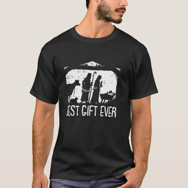 Best Ever Christmas Cool Jesus Nativity Scene Chri T-Shirt (Vorderseite)