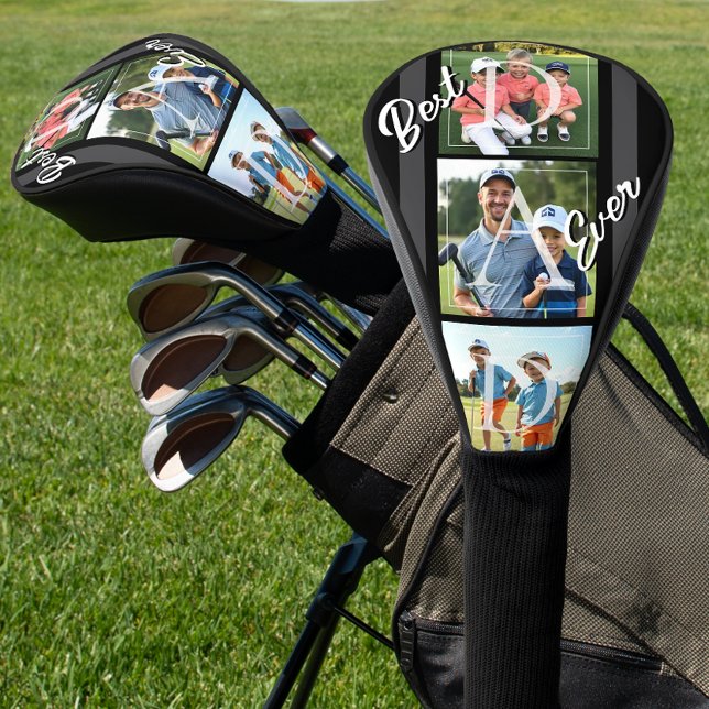 Best Ever Dad Photo Retro Golf Headcover (Von Creator hochgeladen)