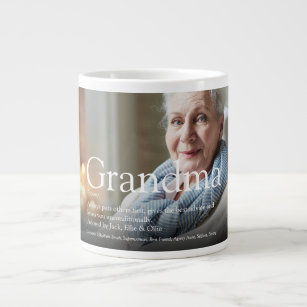 Best Ever Grandma nan Foto Fun Definition Jumbo-Tasse