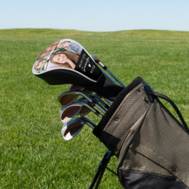 Best Ever Grandpa By Par Photo Collage Heart Golf Headcover