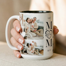 Best Ever Mom Heart Custom Photo Collage Keepsake