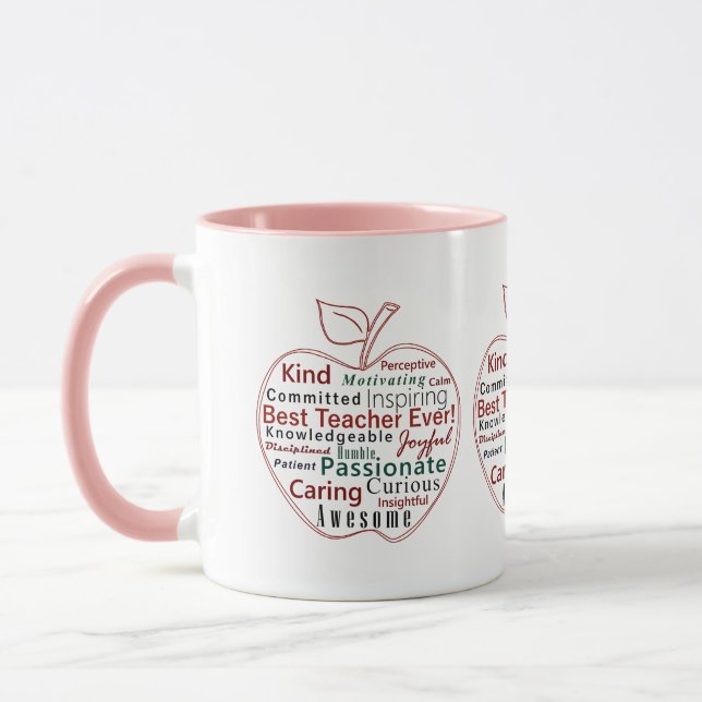 Best Ever Red Apple Lehrer Wertungsqualitäten Tasse (Links)