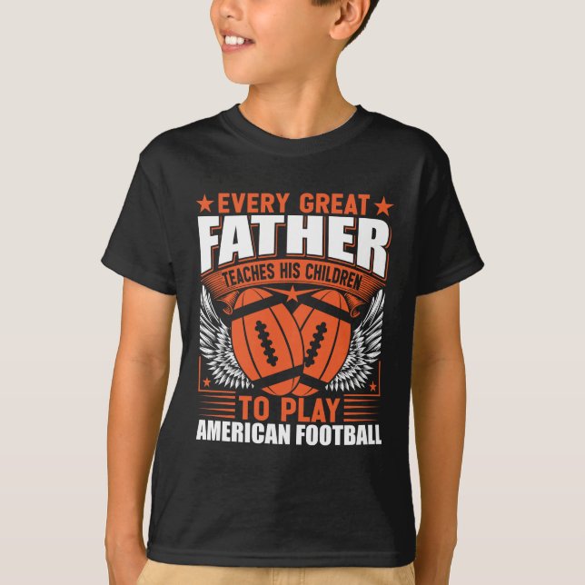 Best Father American Football T-Shirt (Vorderseite)