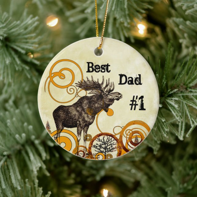 Best Father Award Ornaments Keramikornament (Baum)