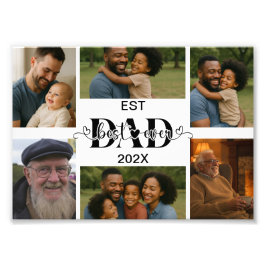 Best Father Ever – Personalized Photo Collage 