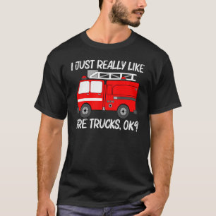 Best Fire Lkw für Männer Feuerwehrkampfattacken fü T-Shirt