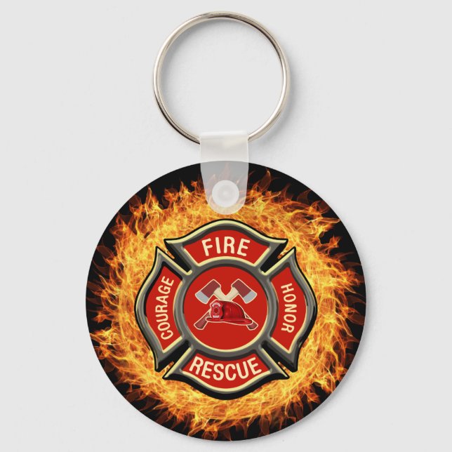 Best Firefighter-Theme-Schlüsselanhänger Schlüsselanhänger (Vorderseite)