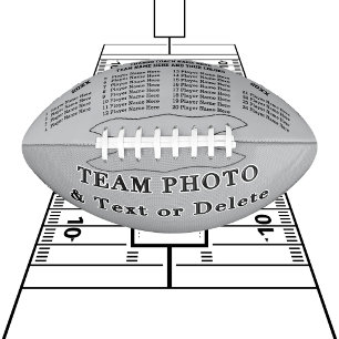 Best Football Coach Gifts, Team PHOTO and NAMES