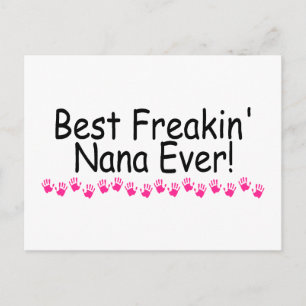 Best Freakin Nana Ever Postkarte