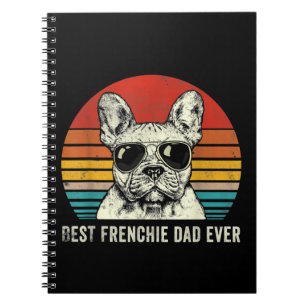 Best Frenchie Vater Ever Funny French Bulldog Vate Notizblock