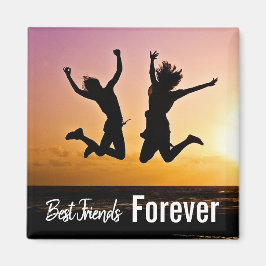 Best Frends Forever Girly Niedliches Foto Magnet