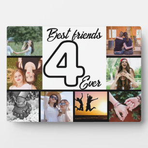 Best Friend 4-Ever Foto Collage Plaque Fotoplatte