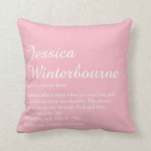 Best Friend BESTE FREUNDIN Definition Elegante Gir Kissen