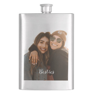 Best Friend Besties Custom Foto Flachmann